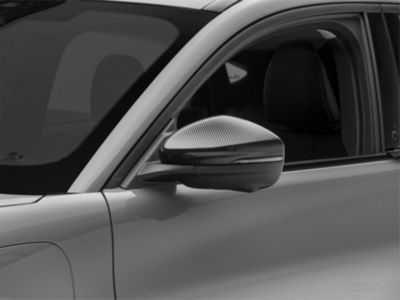 SpeedForm Mirror Covers; Carbon Fiber (21-24 Mustang Mach-E)