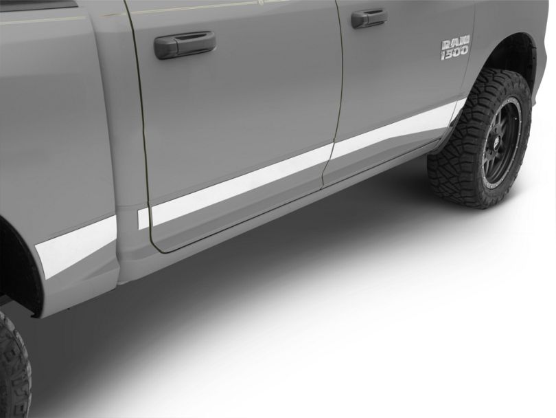 RAM Stainless Steel Rocker Panels (0918 RAM 1500 w/o Fender Flares, Excluding Crew Cab w/ 6.4