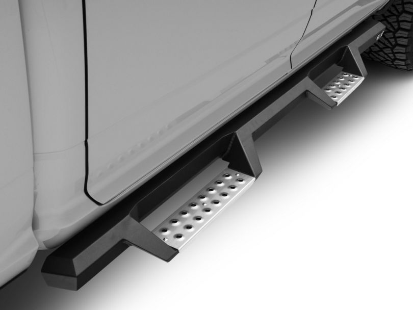 RAM HDX Stainless Drop Nerf Side Step Bars Textured Black (0918 RAM