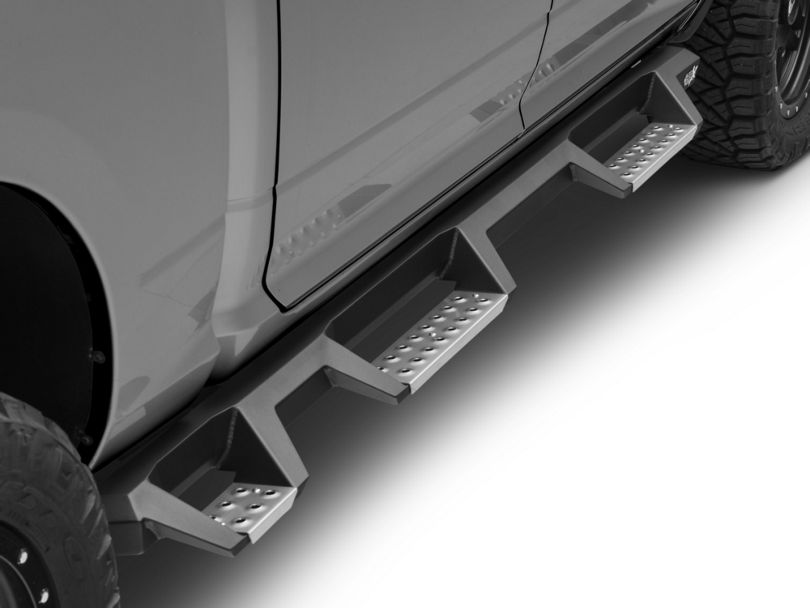 RAM HDX Stainless Wheel to Wheel Drop Nerf Side Step Bars Textured