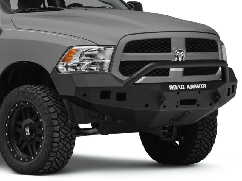 Road Armor RAM Stealth Winch Front Bumper w/ Pre-Runner Guard - Satin ...