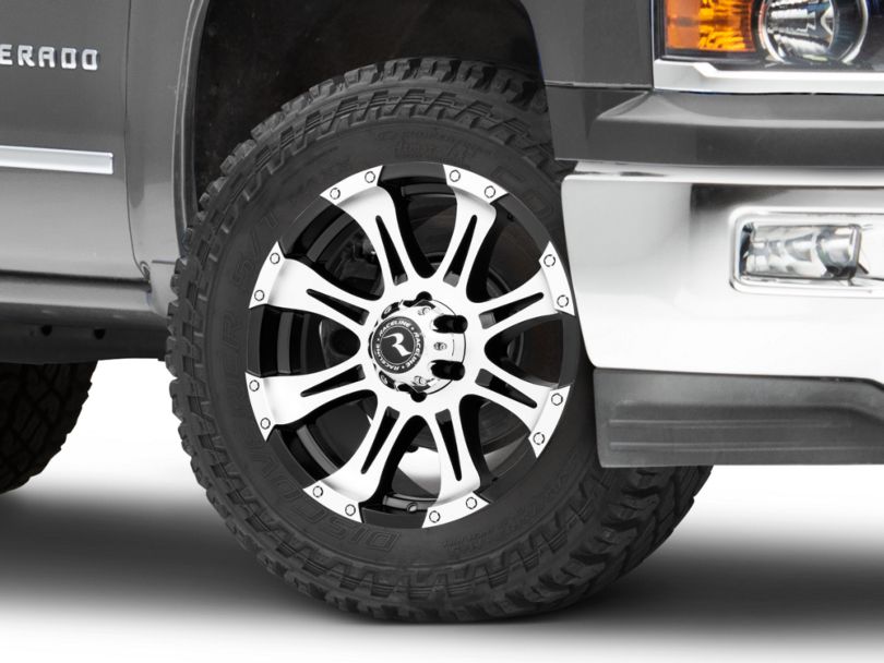 Raceline Silverado Raptor Black Machined 6-Lug Wheel - 20x9; 20mm ...