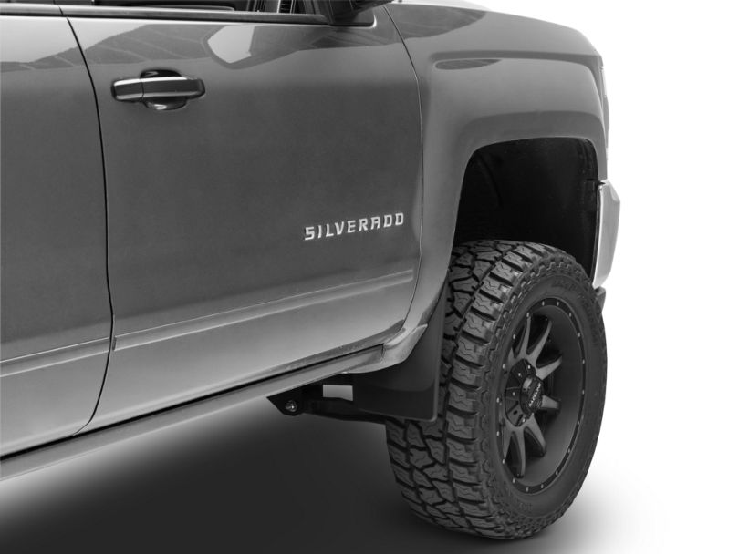 Weathertech Silverado No Drill Front & Rear MudFlaps Black 110035