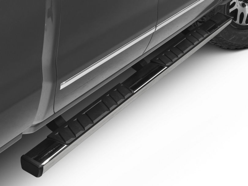 Barricade Silverado T4 Rocker Mount Side Step Bars - Stainless Steel ...