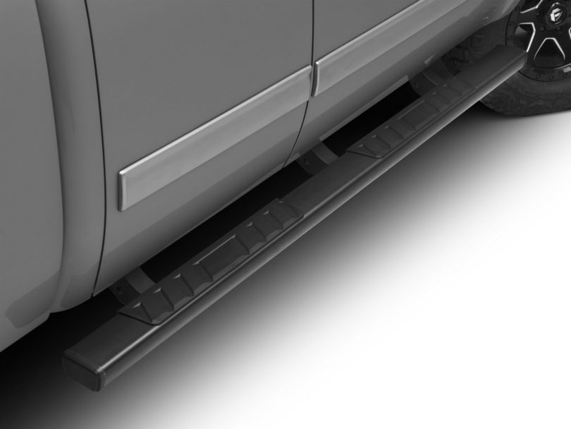 Barricade Silverado T4 Rocker Mount Side Step Bars - Black S101581 (07 ...