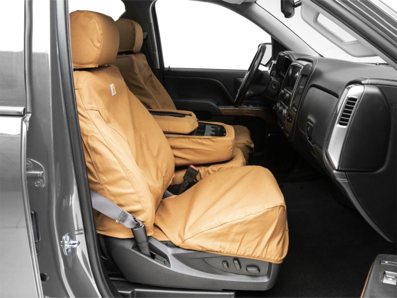 Covercraft Silverado Front Row SeatSaver Seat Covers Carhartt Brown S101590 (0718 Silverado