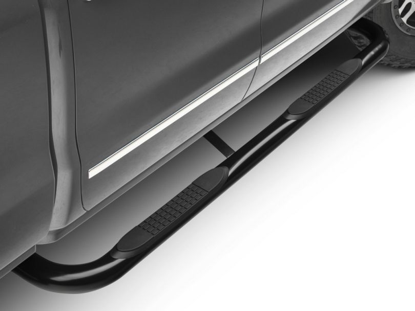 Barricade Silverado 3 in. Body Mount Side Step Bars Black S101625 (14