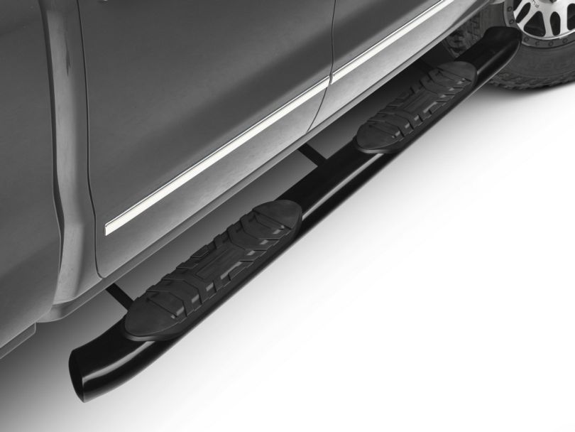 Barricade Silverado 5 in. Oval Bent End Rocker Mount Side Step Bars ...