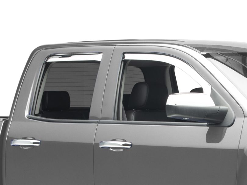 Silverado 1500 Element Chrome Window Visors Front & Rear (1418
