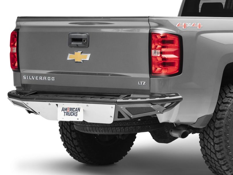 NFab Silverado R.B.S. PreRunner Rear Bumper w/ Skid Plate Textured