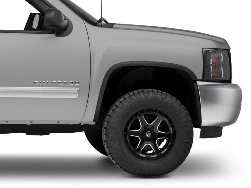 Silverado Stainless Steel Fender Trim - Matte Black (07-13 Silverado 1500)