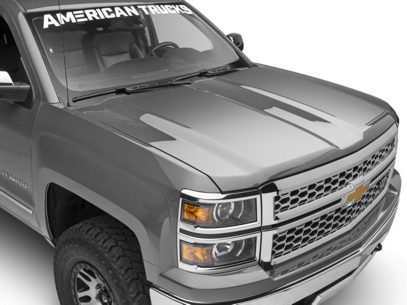 SEC10 Silverado 1500 Silver Hood Decal S106760 (14-18 Silverado 1500)