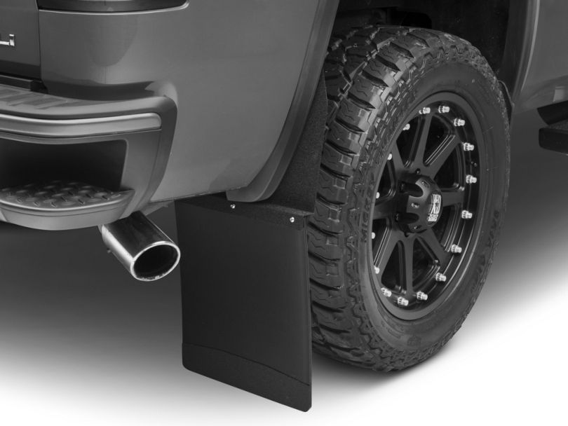 Husky Sierra 14 in. Wide KickBack Mud Flaps - Textured Black Top ...