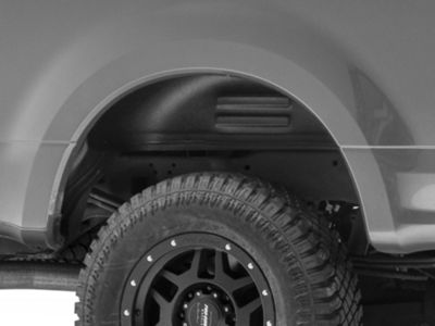 Rear Wheel Well Guards; Black (17-22 F-250 Super Duty)