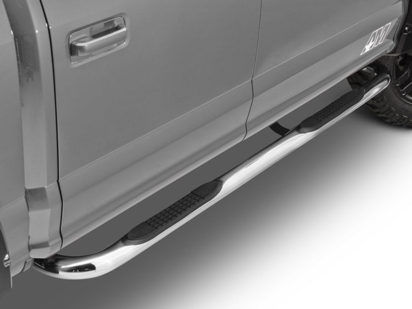 Barricade F-150 3 In. 90 Degree Bent End Side Step Bars - Stainless 