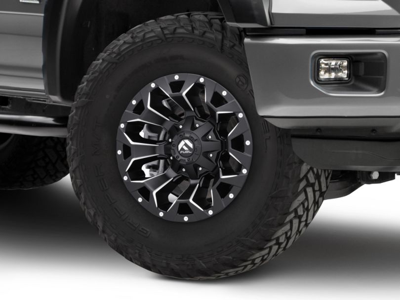 Fuel Wheels F150 Assault Satin Black Milled 6Lug Wheel 17x9; 1mm