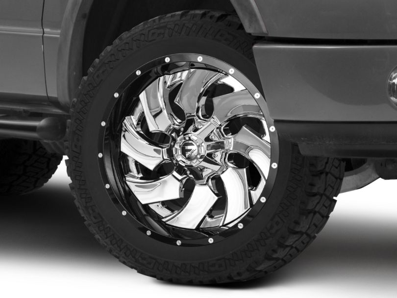 Fuel Wheels F-150 Cleaver Chrome w/ Gloss Black 6-Lug Wheel - 22x12 ...