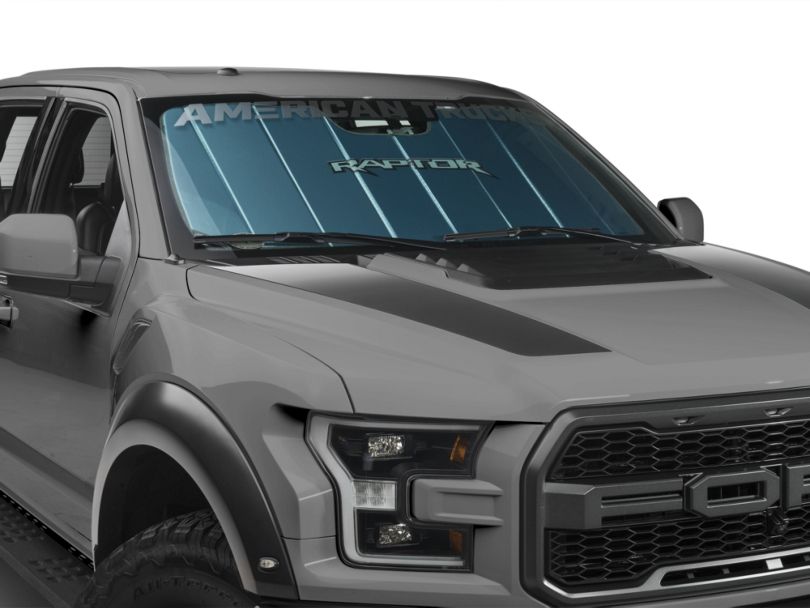 Covercraft F150 UVS Windshield Sunscreen w/ Raptor Logo Blue T532800