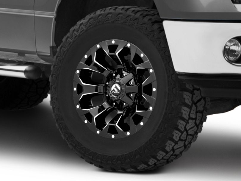 Fuel Wheels F150 Assault Gloss Black Milled 6Lug Wheel 17x9 +01mm