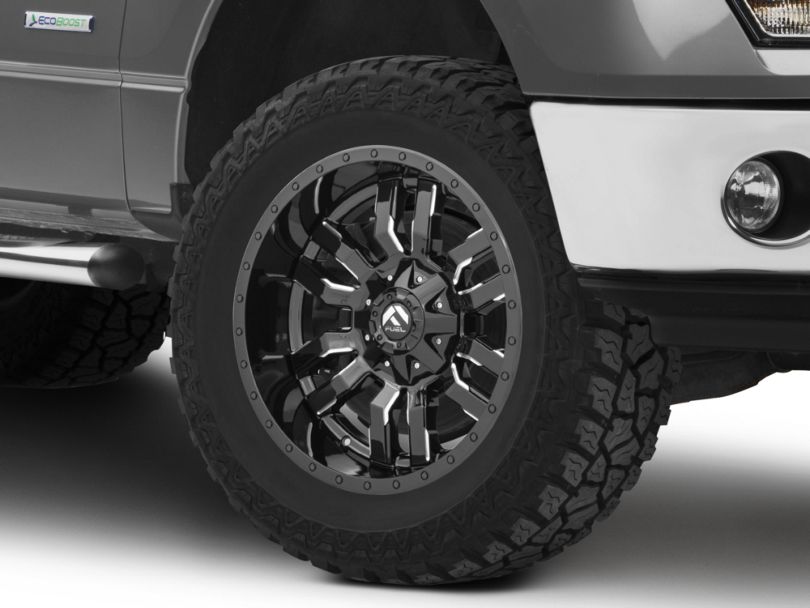 Fuel Wheels F-150 Sledge Gloss Black Milled 6-Lug Wheel - 20x10 ...