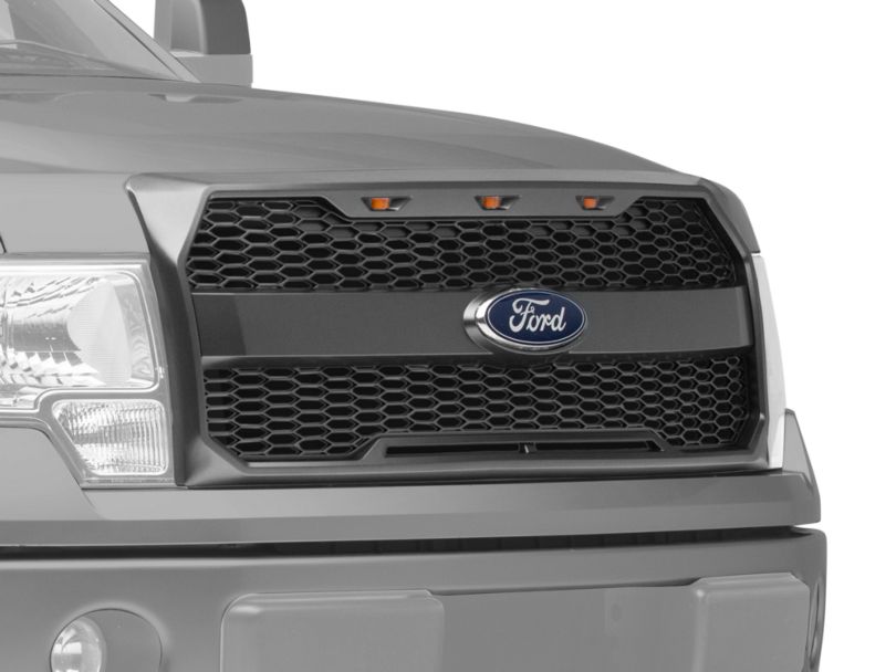 SpeedForm F-150 Baja Upper Replacement Grille w/ LED Lighting & Emblem ...