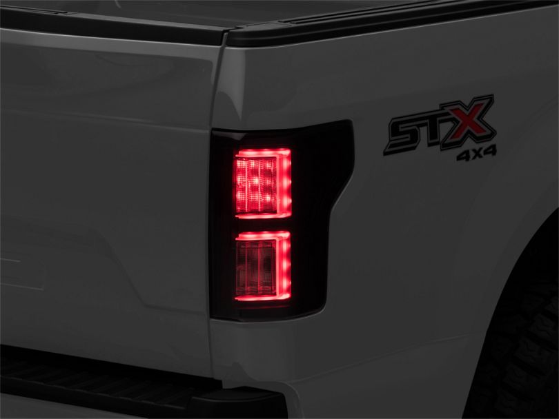 F150 Black Smoked Light Bar LED Tail Lights (1820 F150 w/o BLIS)