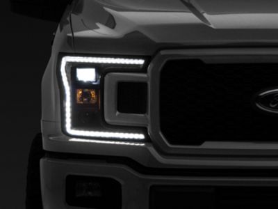 Morimoto XB Hybrid LED Headlights; Black Housing; Smoked Lens (18-20 F-150 w/ Factory Halogen Headlights)