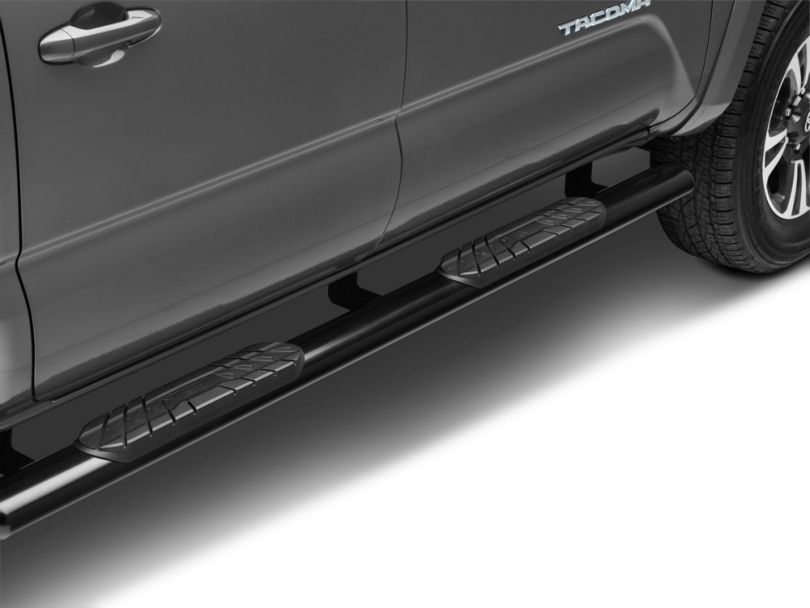 Duratrek Tacoma 4 in. Oval Straight End Side Step Bars - Black TT1025 ...