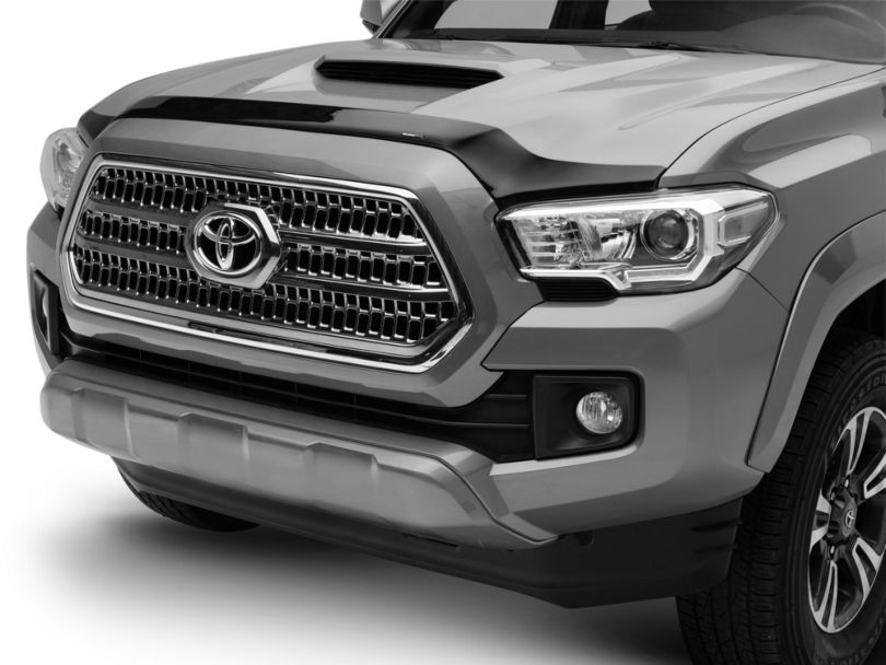 Weathertech Tacoma Low Profile Hood Protector - Dark Smoke 55100 (16-20 ...