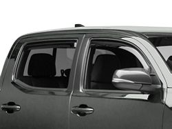 Weathertech Side Window Deflectors; Front and Rear; Dark Smoke (16-23 Tacoma Double Cab)