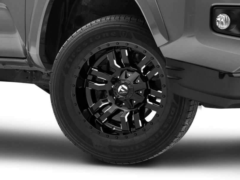 Fuel Wheels Sledge Gloss Black Milled 6Lug Wheel 18x9; 1mm