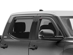 EGR In-Channel Window Visors; Front and Rear; Matte Black (22-24 Tundra CrewMax)