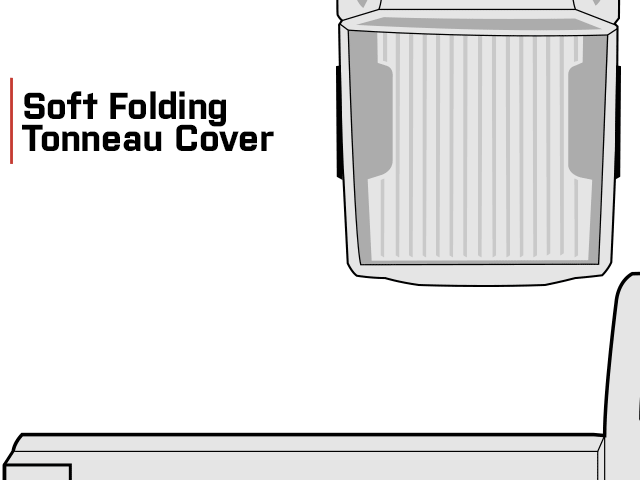 Rugged Ridge Armis Soft Folding Tonneau Cover (20-24 Jeep Gladiator JT)