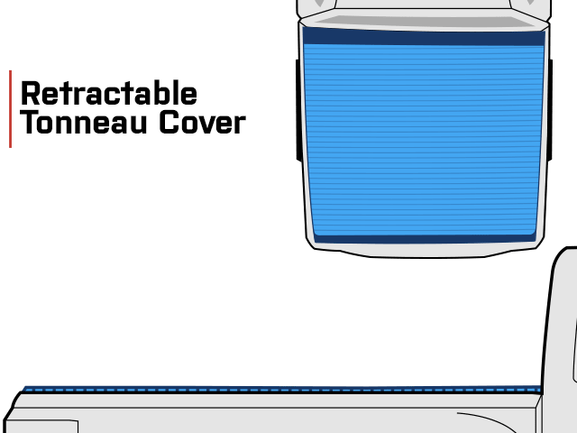 Pace Edwards Full Metal JackRabbit Retractable Bed Cover; Gloss Black (16-23 Tacoma)