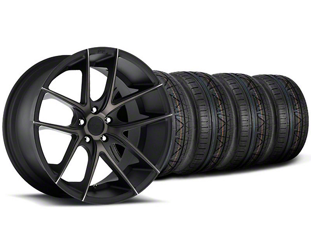 Niche Targa Black Wheel and NITTO INVO Tire Kit; 20x8.5 (05-14 Mustang)