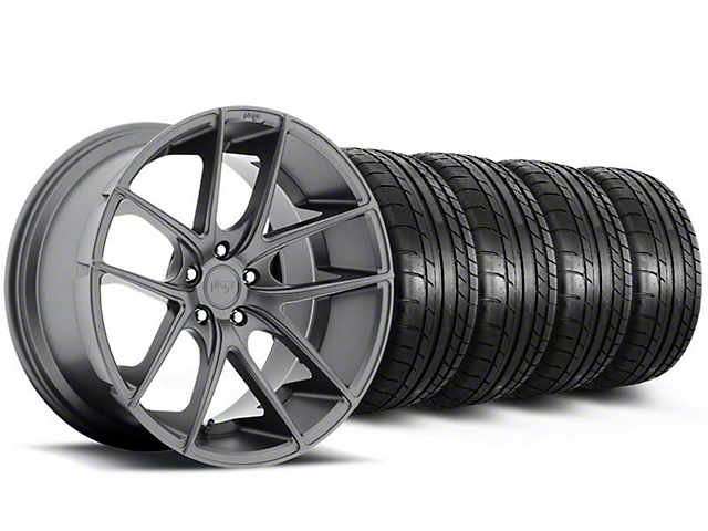 Niche Targa Matte Anthracite Wheel and Mickey Thompson Tire Kit; 20x8.5 (05-14 Mustang)