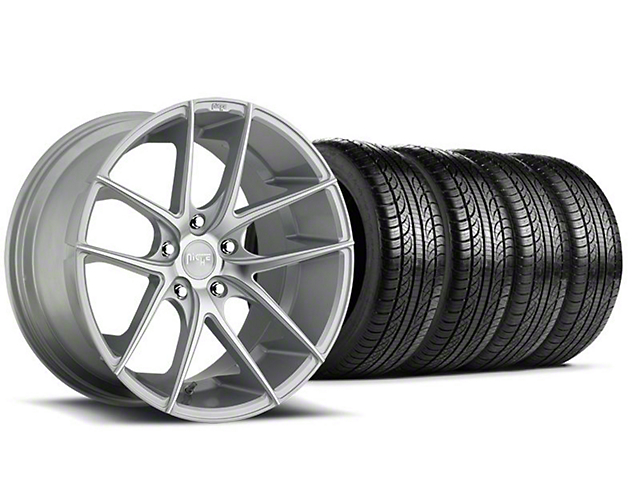 Niche Targa Matte Silver Wheel and Pirelli Tire Kit; 19x8.5 (05-14 Mustang)
