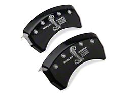 MGP Black Caliper Covers with GT500 Logo; Rear Only (07-14 Mustang GT500)