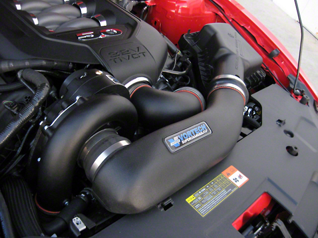 Vortech V-3 Si-Trim Supercharger Tuner Kit with Charge Cooler; Stealth Black (11-14 Mustang GT)