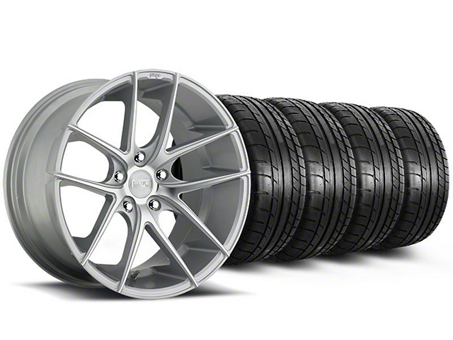 Niche Targa Matte Silver Wheel and Mickey Thompson Tire Kit; 19x8.5 (05-14 Mustang)