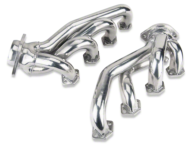 MAC 1-5/8-Inch Unequal Length Shorty Headers for GT-40P Heads; Ceramic (94-95 5.0L)