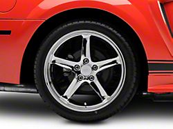 Deep Dish 1995 Cobra R Style Chrome Wheel; Rear Only; 18x10 (99-04 Mustang)