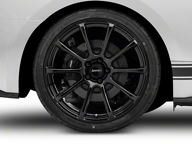 MMD Axim Gloss Black Wheel; Rear Only; 20x10 (15-22 Mustang GT, EcoBoost, V6)