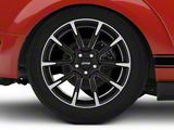 11/12 GT/CS Style Gloss Black Machined Wheel; Rear Only; 19x10 (05-09 Mustang)