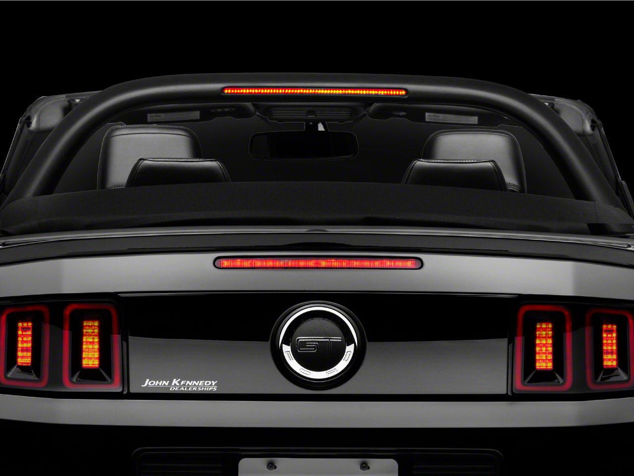 mustang with light bar