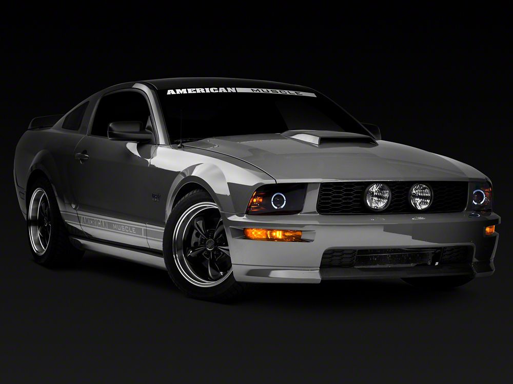 Raxiom 2010 Style LED Halo Headlights; Black Housing; Clear Lens (0509