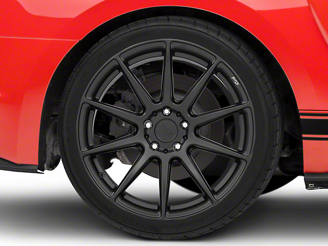 Niche Essen Matte Black Wheel; Rear Only; 19x10 (15-21 GT, EcoBoost, V6)