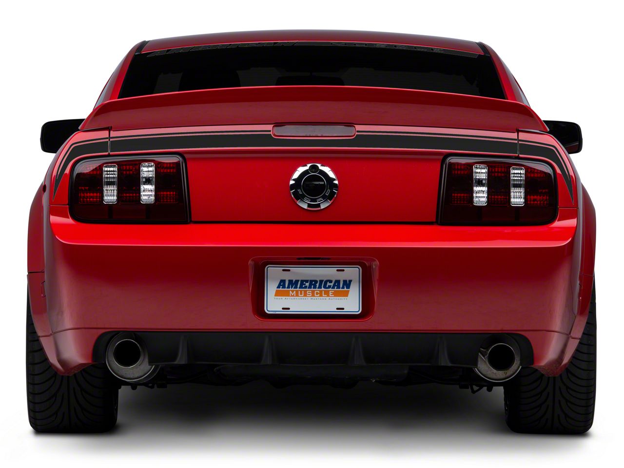 SEC10 Mustang Rear Decklid Decal; Matte Black 101794 (05-09 Mustang ...