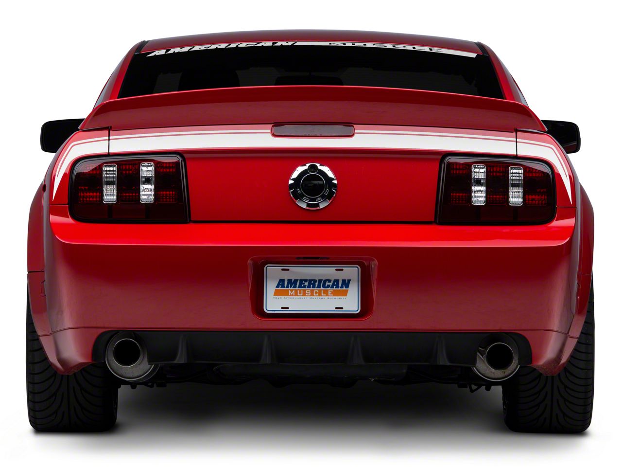 American Muscle Graphics Mustang Rear Decklid Decal Silver 101796 (05