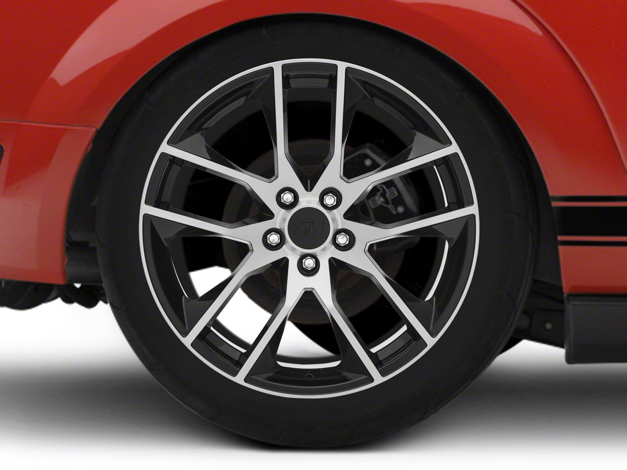 Mustang Magnetic Style Black Machined Wheel - 19x10 (05-14 All) - Free ...